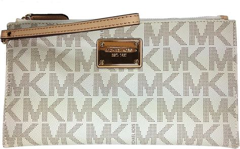 michael kors signature fulton large pvc top zip clutch &|Fulton Leather Shoulder Bag .